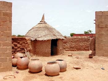 Une habitation traditionnelle du Burkina Faso